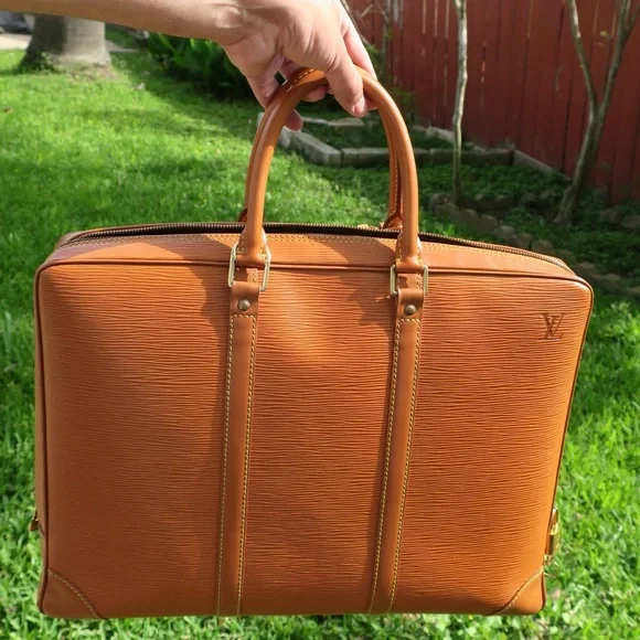 Vintage Louis Vuitton Porte Document Voyage Briefcase |Epi Leather LV Laptop Bag - Picture 2 of 13